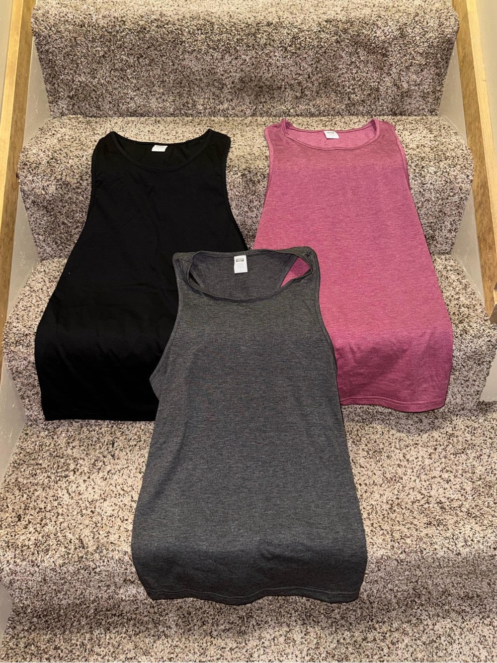 3 Pack Women's Cotton Blend Basics Tank Tops